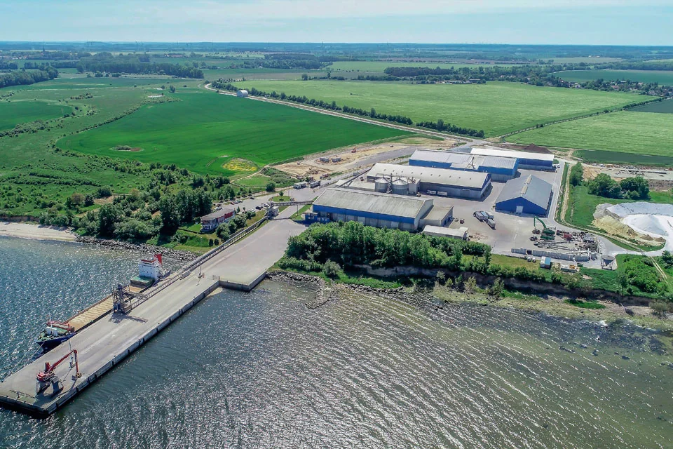 Hafen Vierow – Luftaufnahme Gesamtansicht